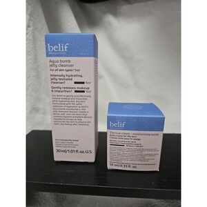 Belif Aqua Bomb‎ Jelly Cleanser 1.01oz And Moisturizing Bomb .33fl Oz